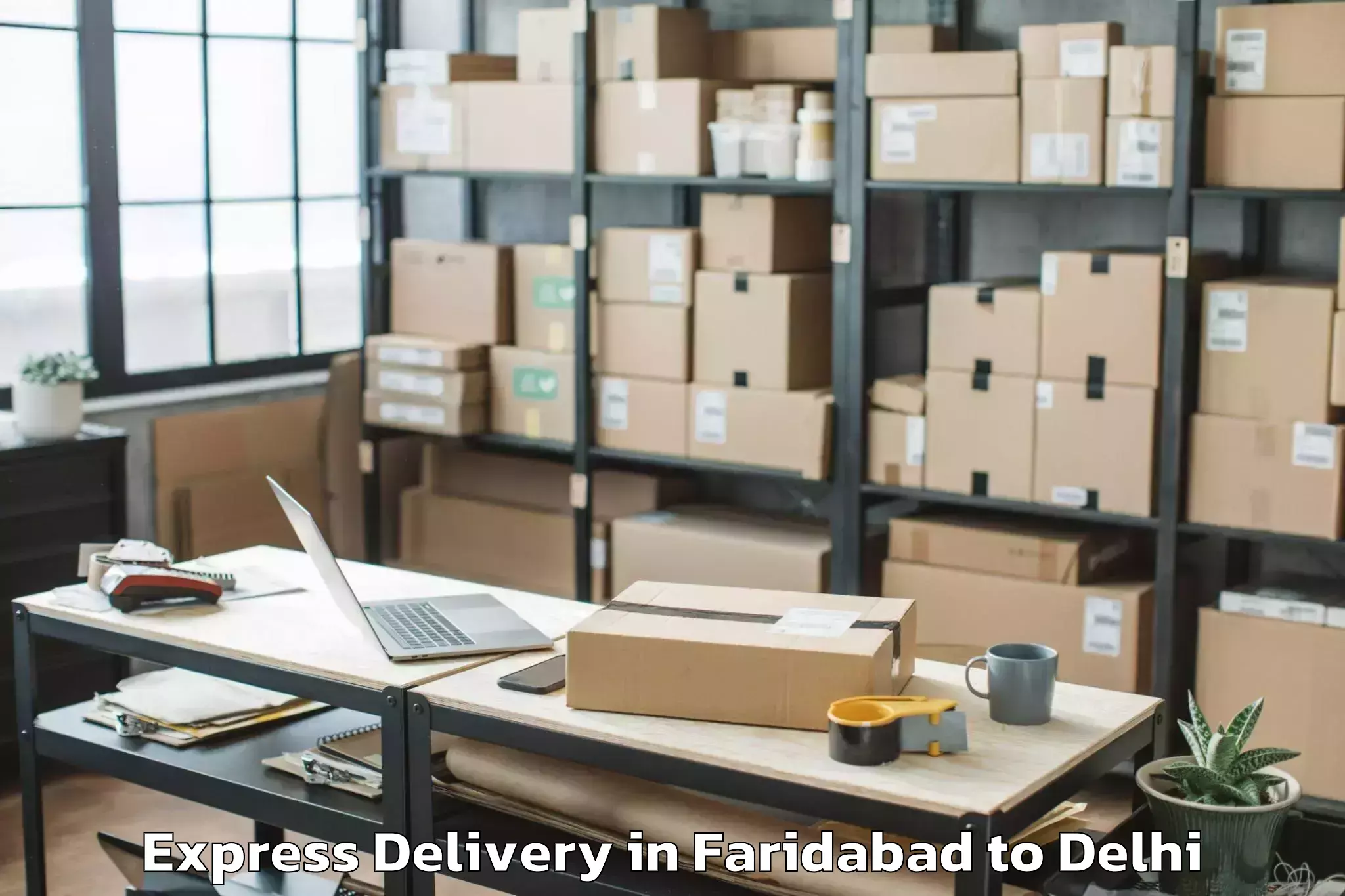 Book Your Faridabad to Ambience Mall Rohini Express Delivery Today